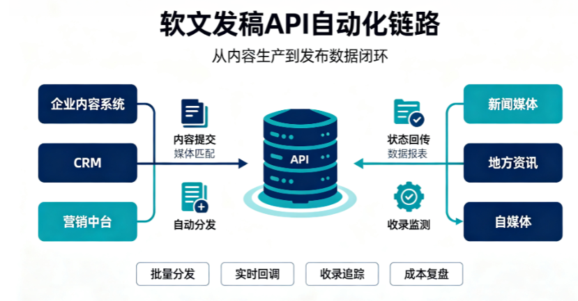 API 接口如何重塑软文营销:自动化发稿选型与落地实操指南 API 接口如何重塑软文营销:自动化发稿选型与落地实操指南