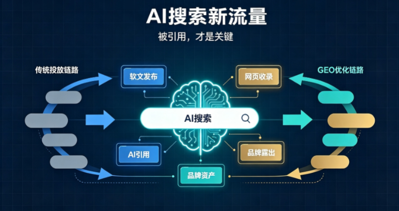 AI 搜索时代软文投放:读懂 GEO,让品牌内容真正被大模型引用 AI 搜索时代软文投放:读懂 GEO,让品牌内容真正被大模型引用